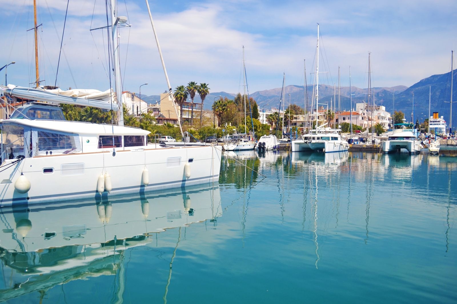Kalamata Marina at golden hour