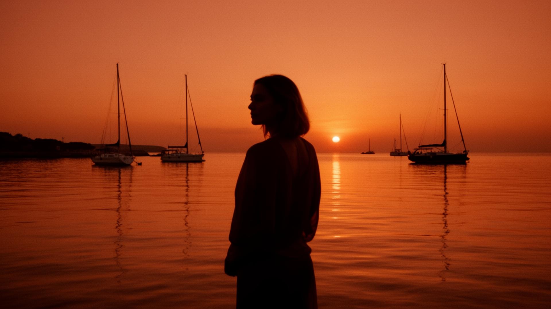 Marina at sunset